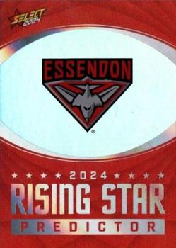 2024 Select AFL Footy Stars - Rising Star Predictor Platinum #RSPP5 Essendon Front